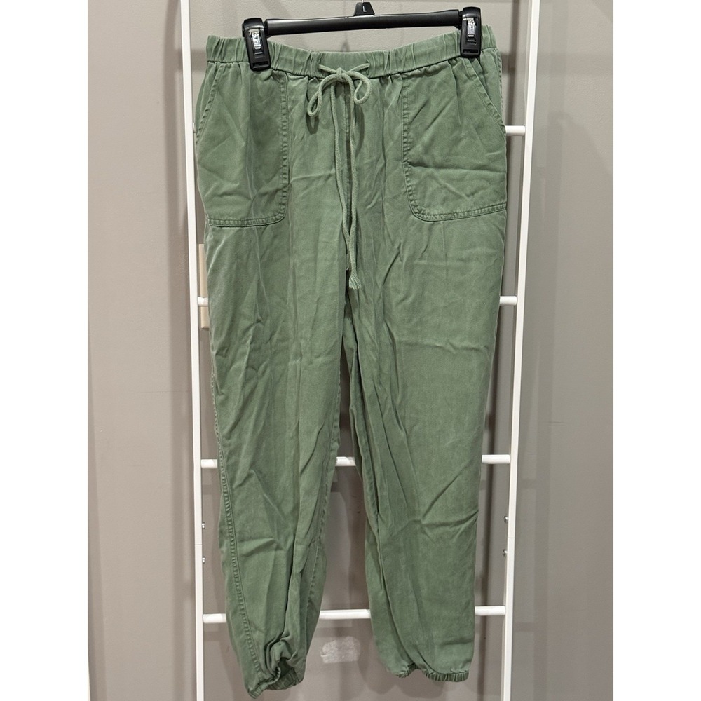 Matilda‎ Jane Olive Green Lyocell Nature Gorpcore Jogger Pants Granola Women's M